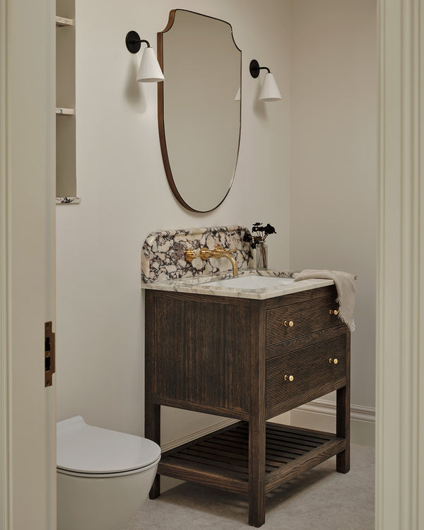 Jess O'Grady Design - Metal Bathroom Mirror