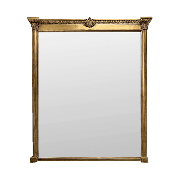 Antique Gold Overmantle Mirror