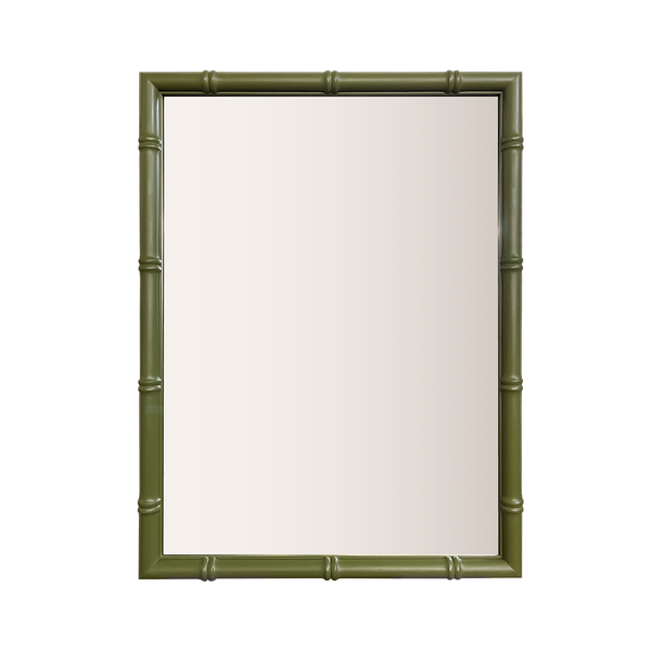 Green Bamboo Mirror