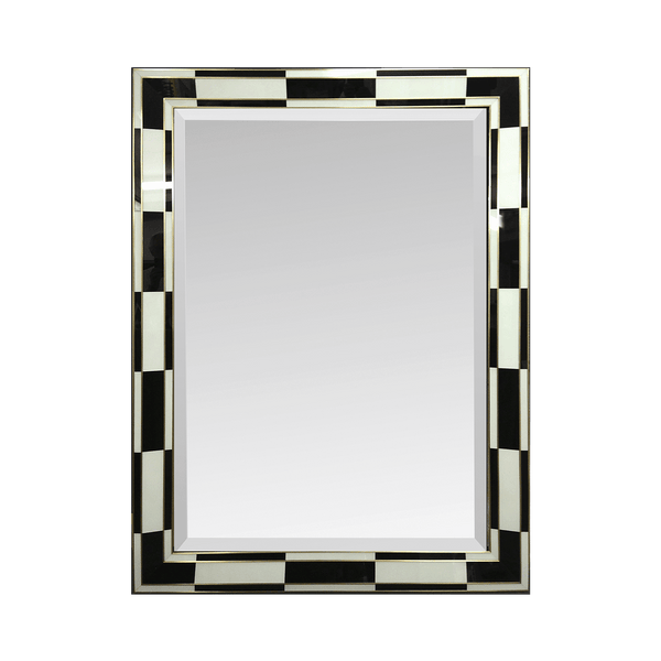 Black and White Art Deco Inspired Mirror