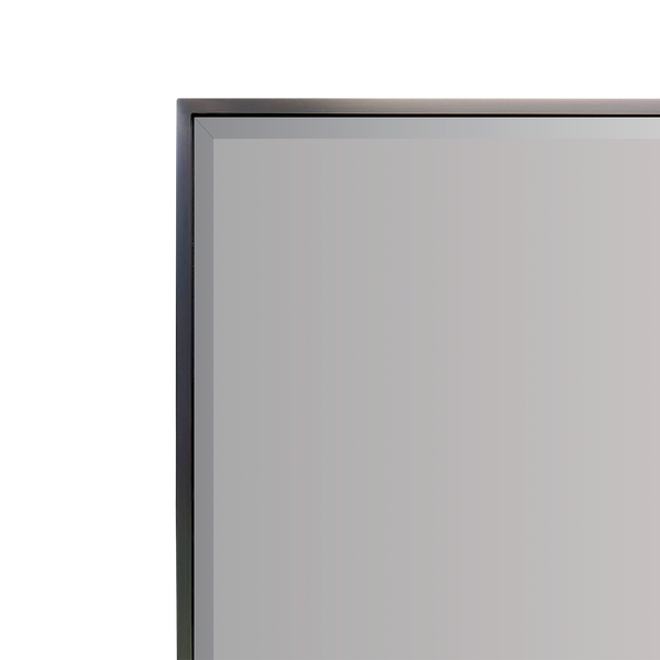 Brushed Brass Metal Mirror with Bevel