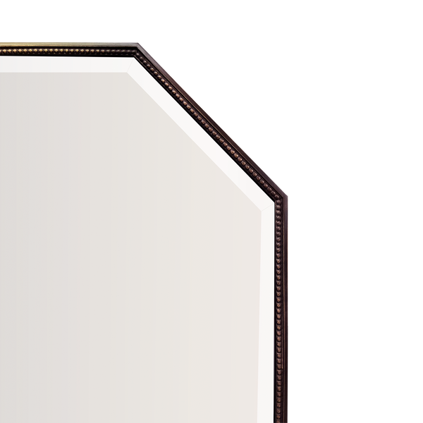 Dark Bronze Mirror With Beading