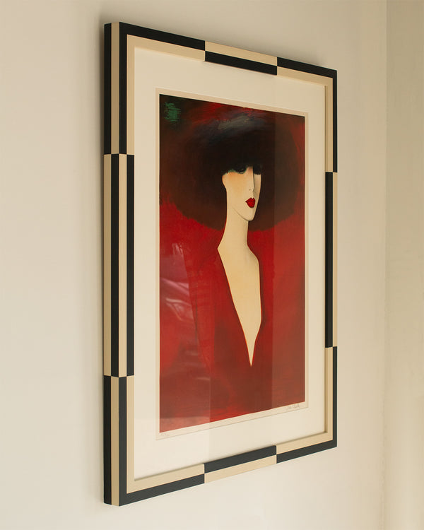 Femme Rouge au Chapeau