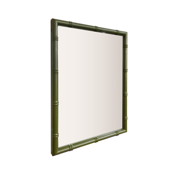 Green Bamboo Mirror