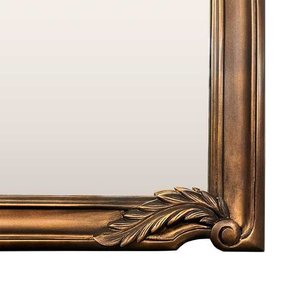 Hand-carved Acanthus Leaf Mirror