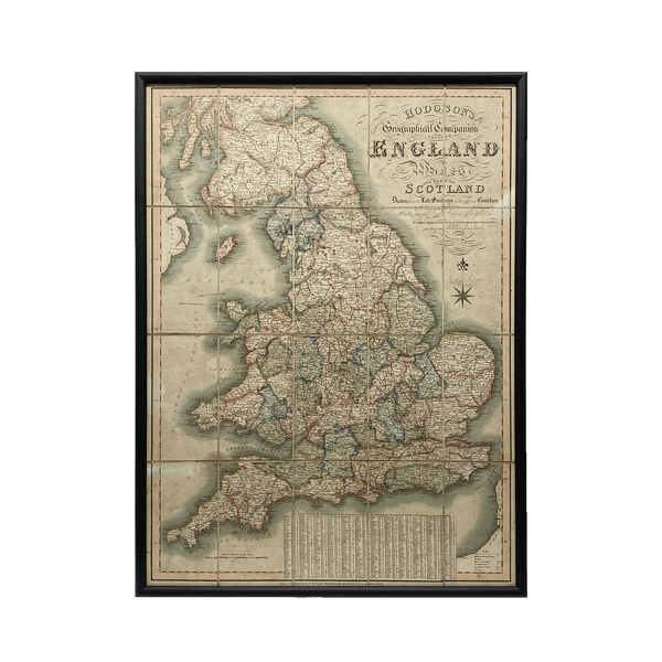 Map of England and Scotland
