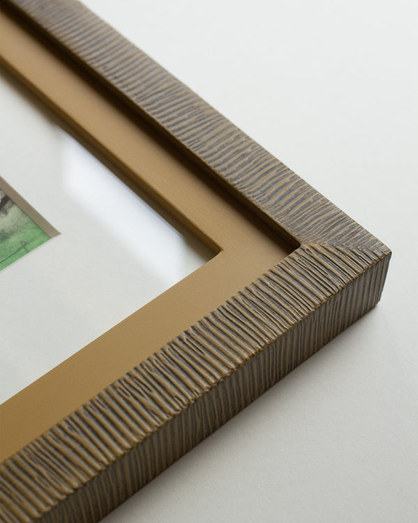 Purple Poinsettias in a Combed Frame