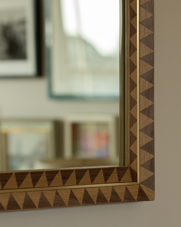 Zig-Zag Valley Veneer Mirror