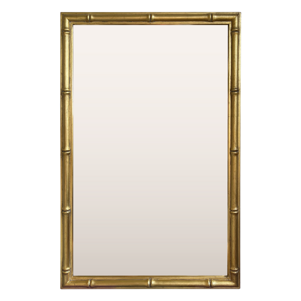 Antique Gold Bamboo Mirror