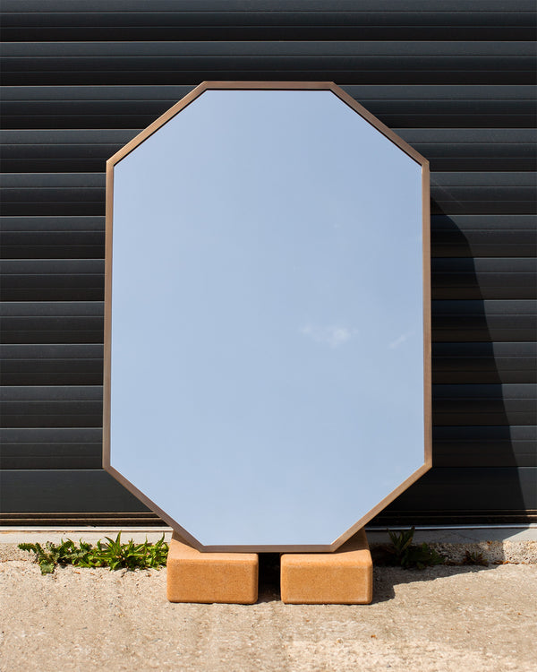 Antique Brass Unlacquered Metal Mirror