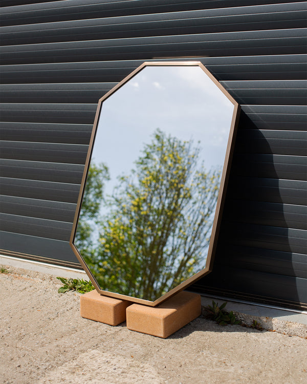 Antique Brass Unlacquered Metal Mirror