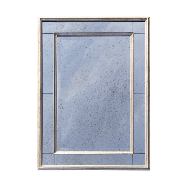 Bespoke Antique Silver Nutley Mirror