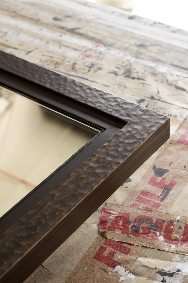 Bespoke Ashburnham Mirror in Brass and Bronze