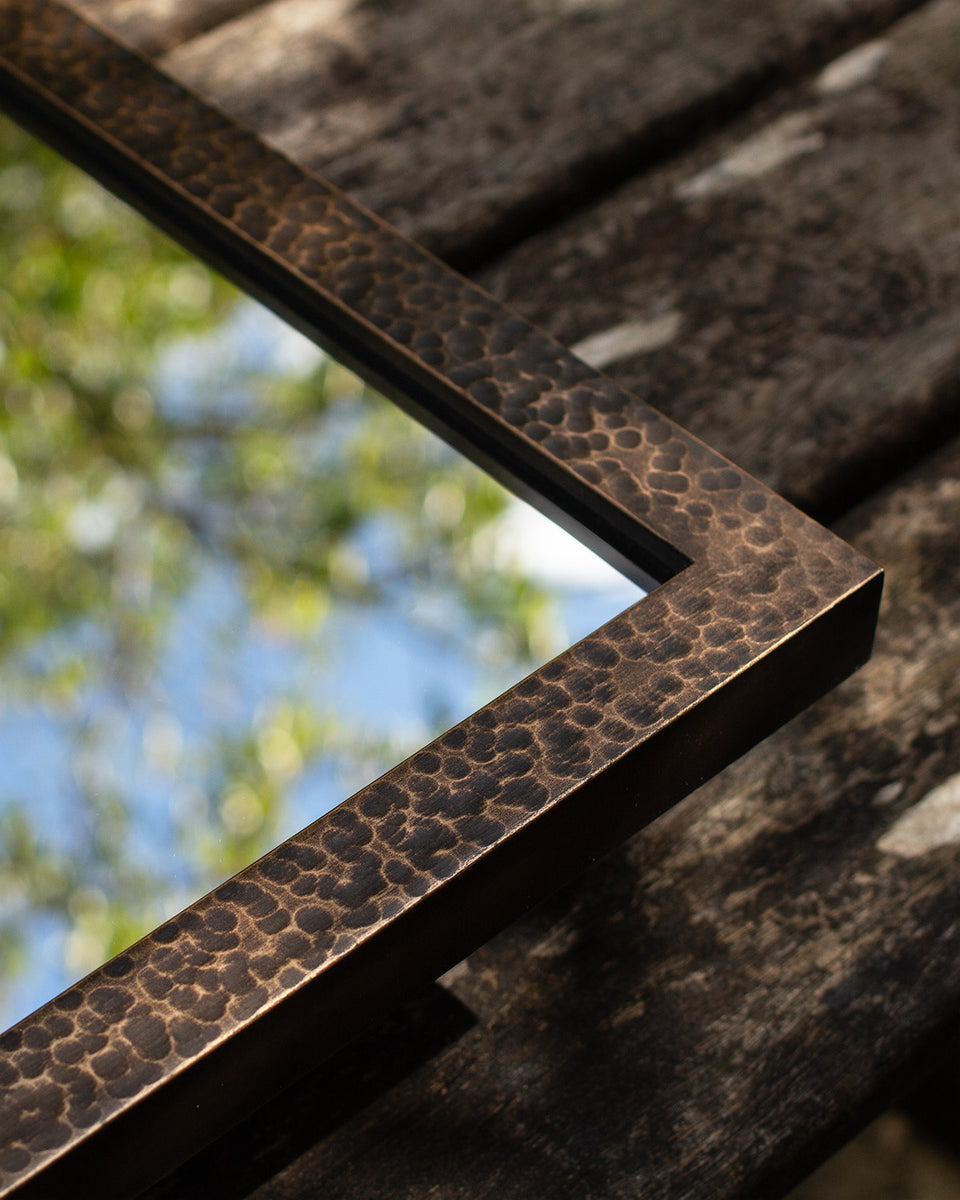 Irrow Frame Beaten Bronze Dressing Mirror – Patrick Ireland Frames