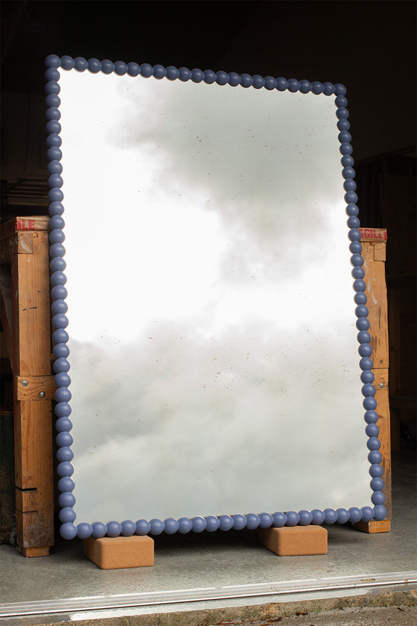 Large Bobbin with Light Antique Mirror