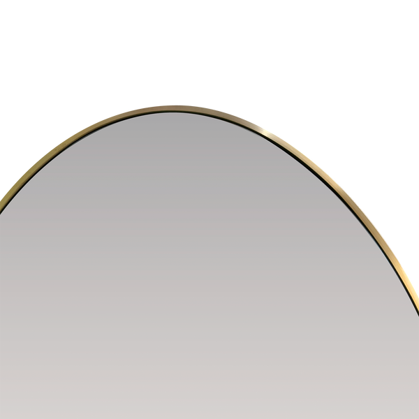 Brass Metal Oval Mirror
