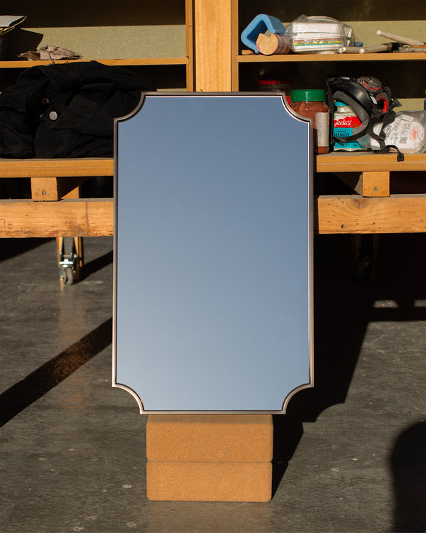 Bronze Scallop Corner Mirror
