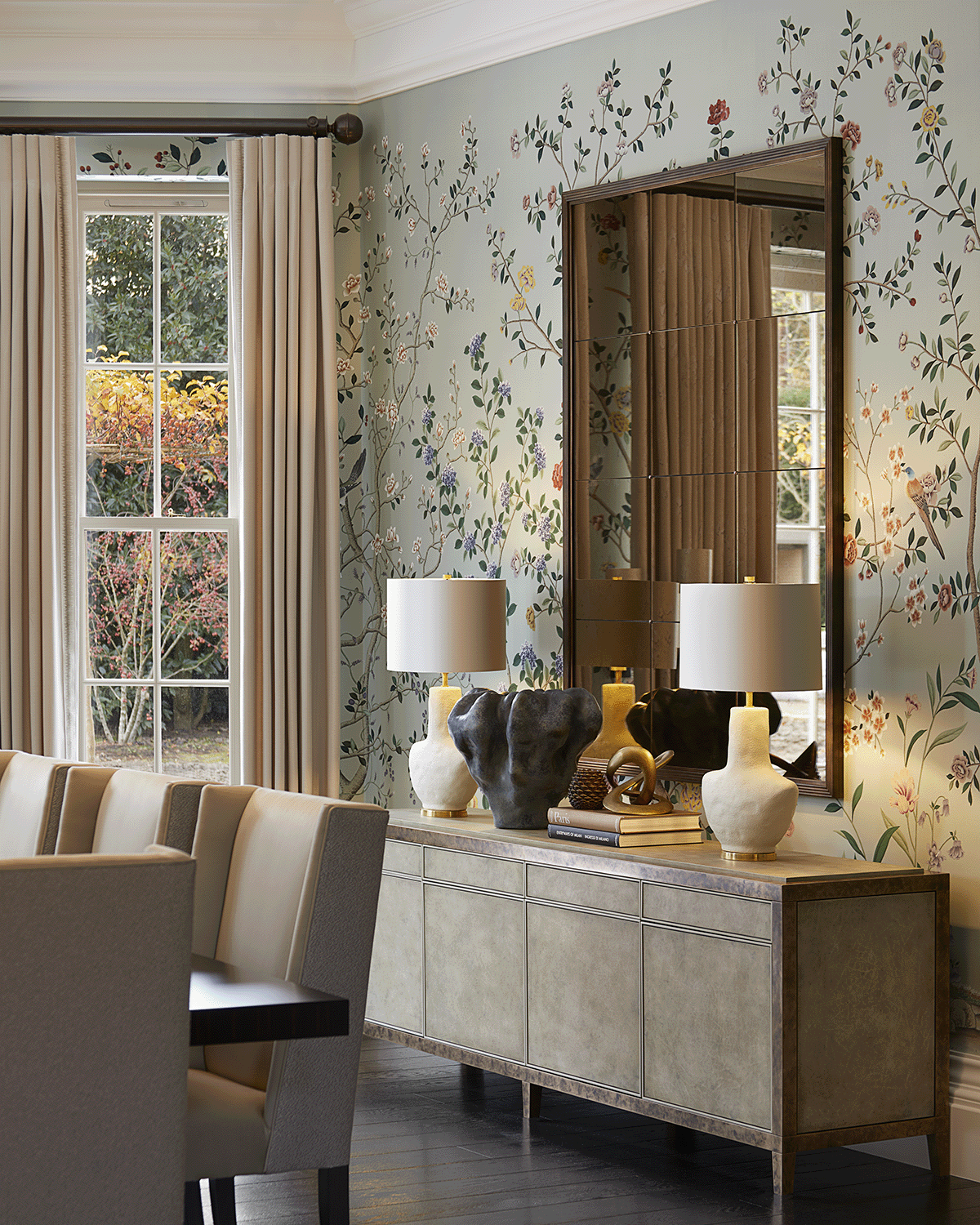 Laura Hammett - Panelled Dining Room Mirror – Patrick Ireland Frames