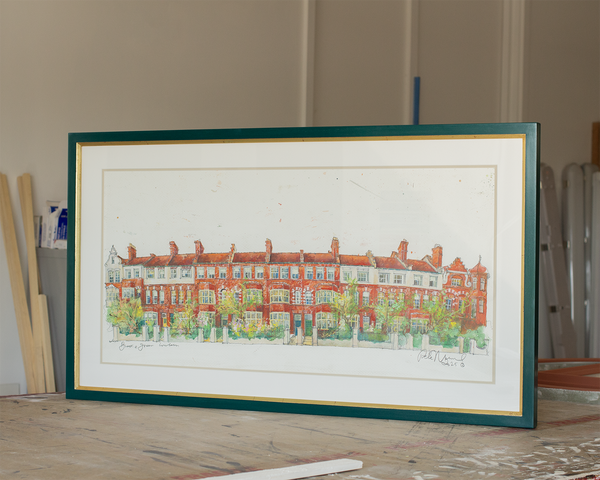 Brook Green Townhouse Watercolour