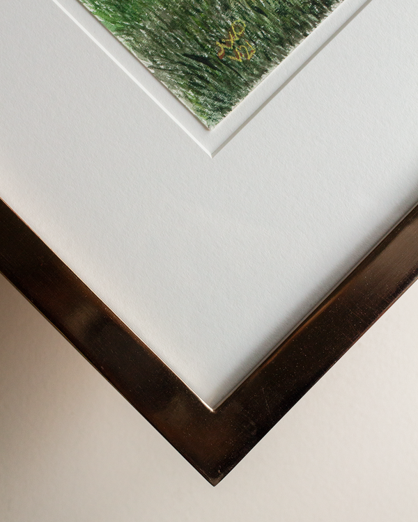 Champagne Gold Framed Art