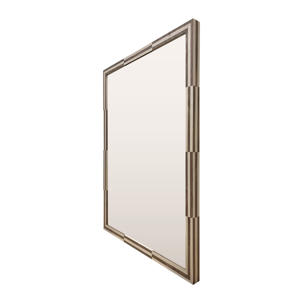 Chequered Veneer Mirror