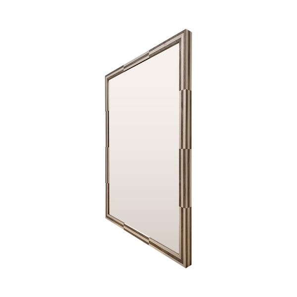 Chequered Veneer Mirror