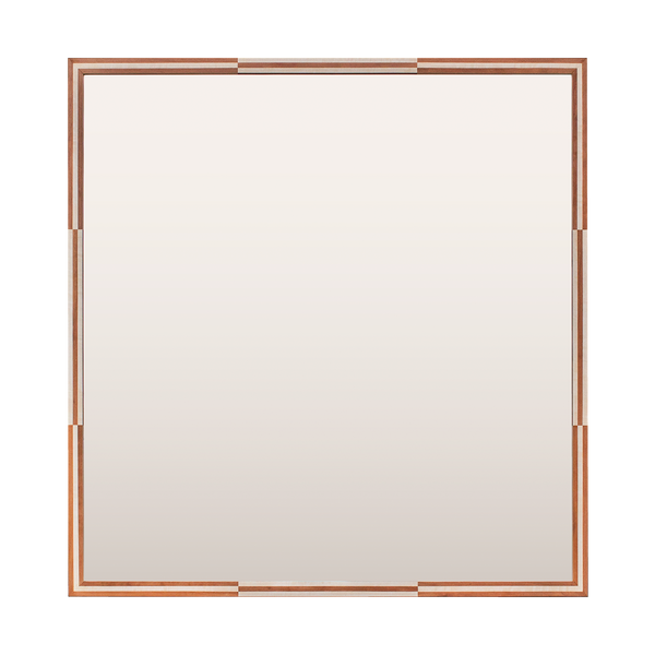 Bespoke Chequered Veneer Mirror