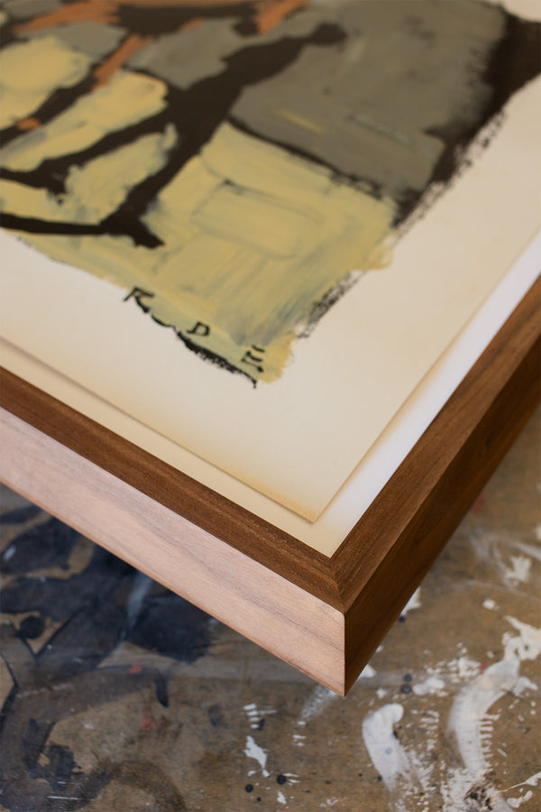 Romy Elliott Painting in an American Walnut Frame