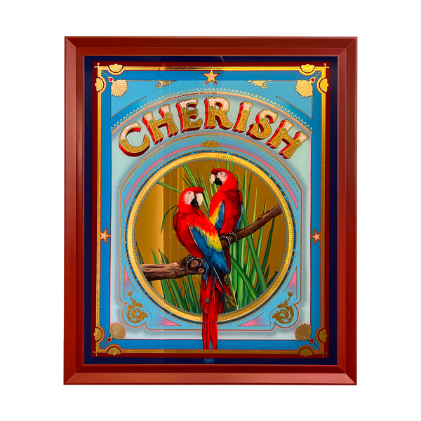 Eddy Artist CHERISH Gilded Glass Private Commission