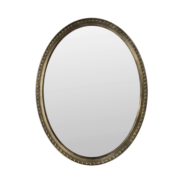 Egg and Dart Oval Mirror