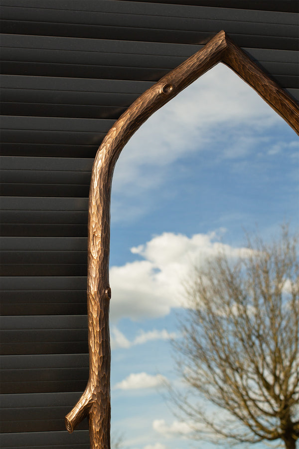 Hand-Carved Branch Mirror