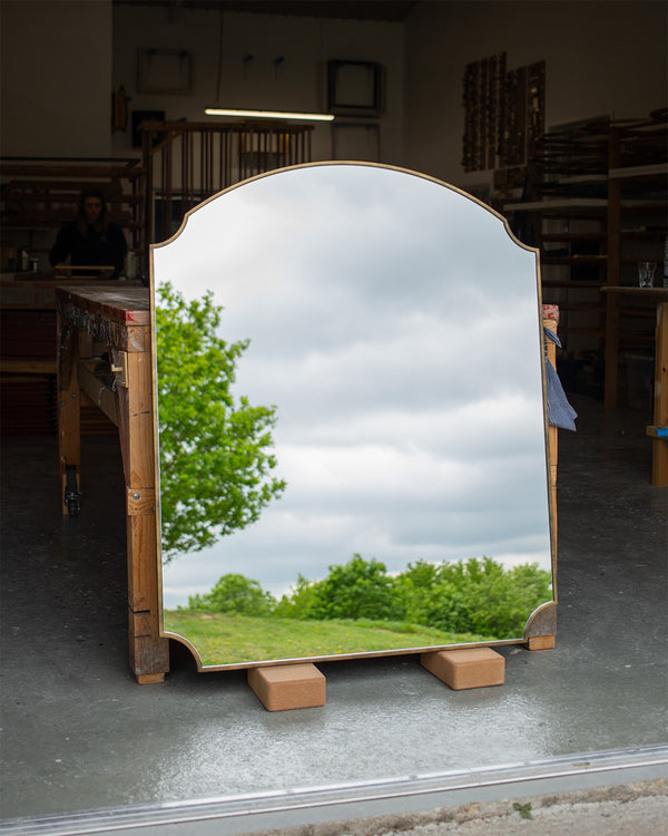 Imitation Brass Shaped Tray Mirror