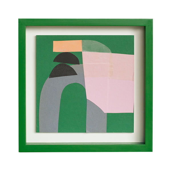 Kelly Green Framed Collage