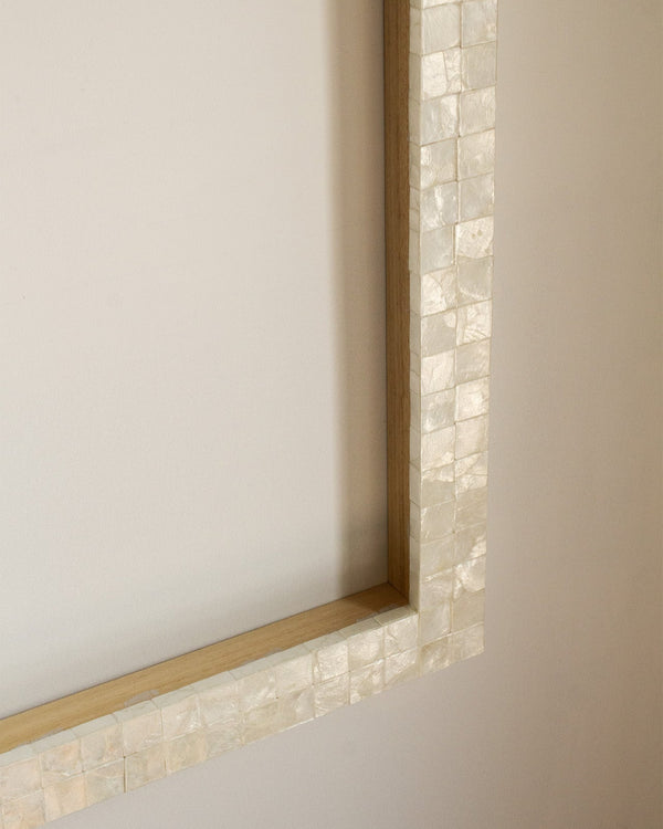Maya Romanoff Mother of Pearl Mosaic Mirror