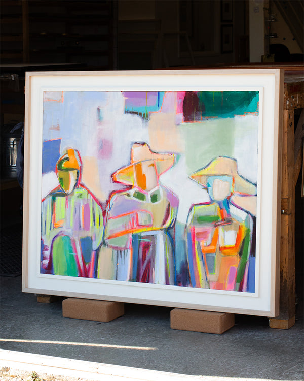 Painting in a Two-Toned Double Tray Frame