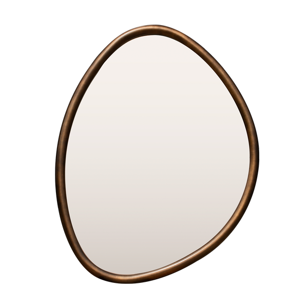 Shaped Cushion Frame Bronze Mirror