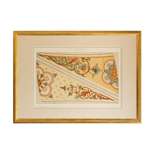 Ornamental Catalogue Prints in Gilded Frames