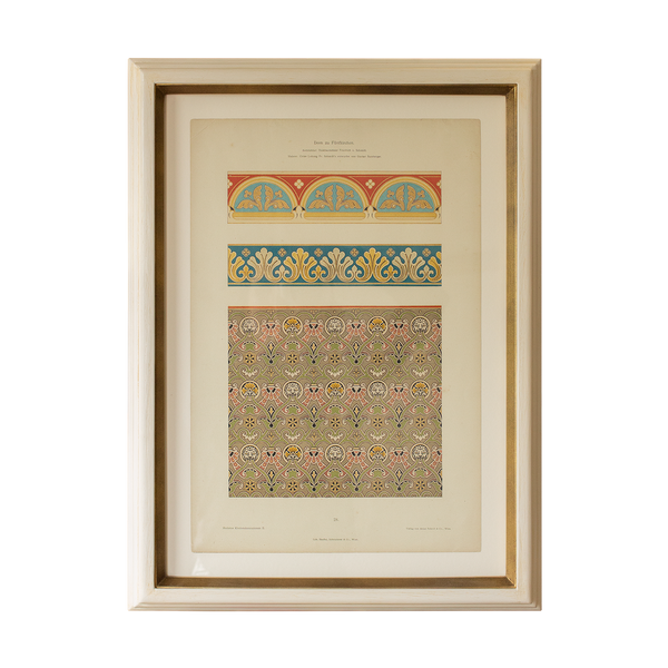 Ornamental Catalogue Print in a Witney Frame
