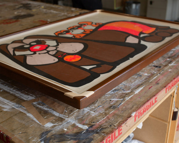 Vintage Artworks Floated in High Hurstwood Frames