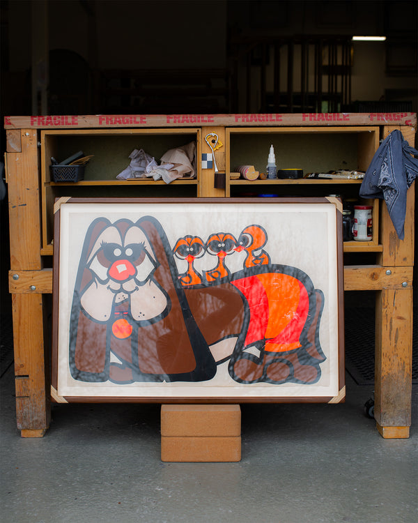 Vintage Artworks Floated in High Hurstwood Frames