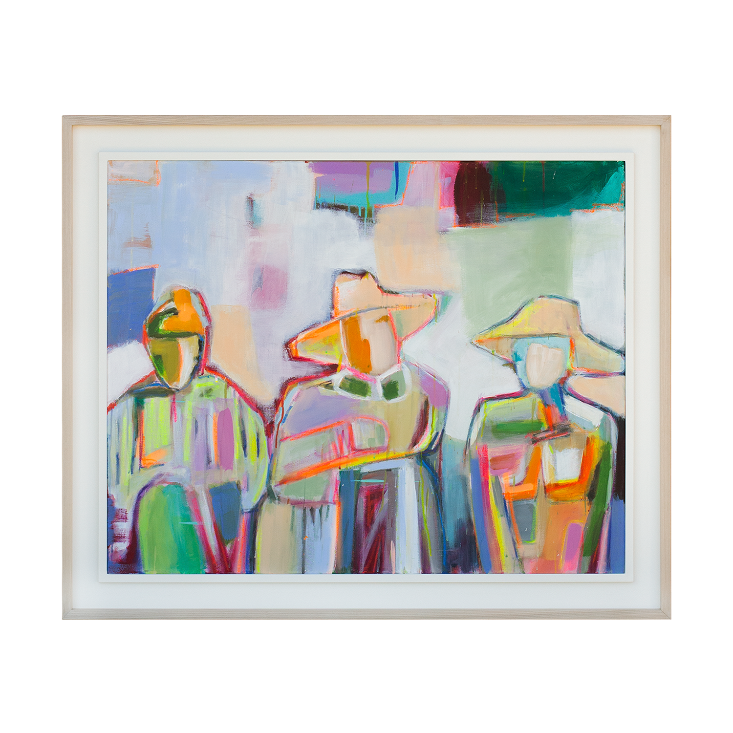 Two Frame Paint Painting in a Two-Toned Double Tray Frame – Patrick Ireland Frames