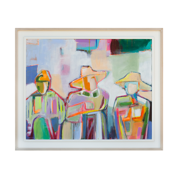 Painting in a Two-Toned Double Tray Frame
