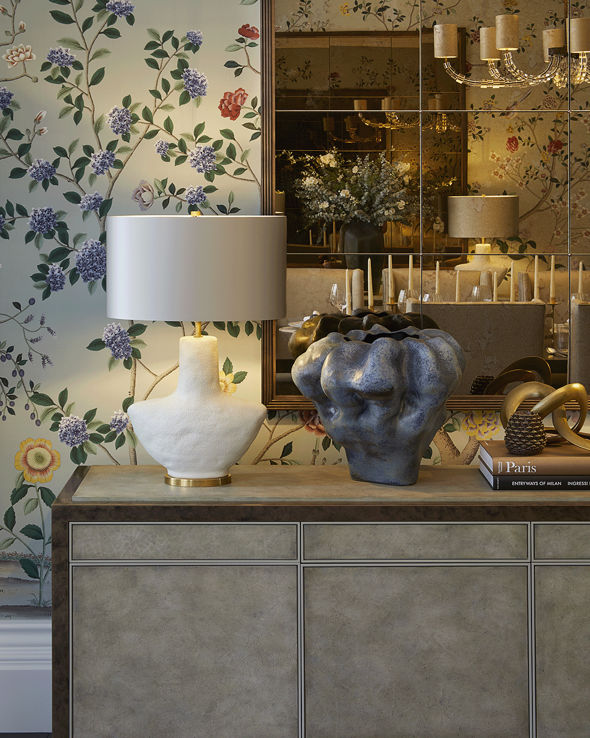 Laura Hammett - Panelled Dining Room Mirror – Patrick Ireland Frames