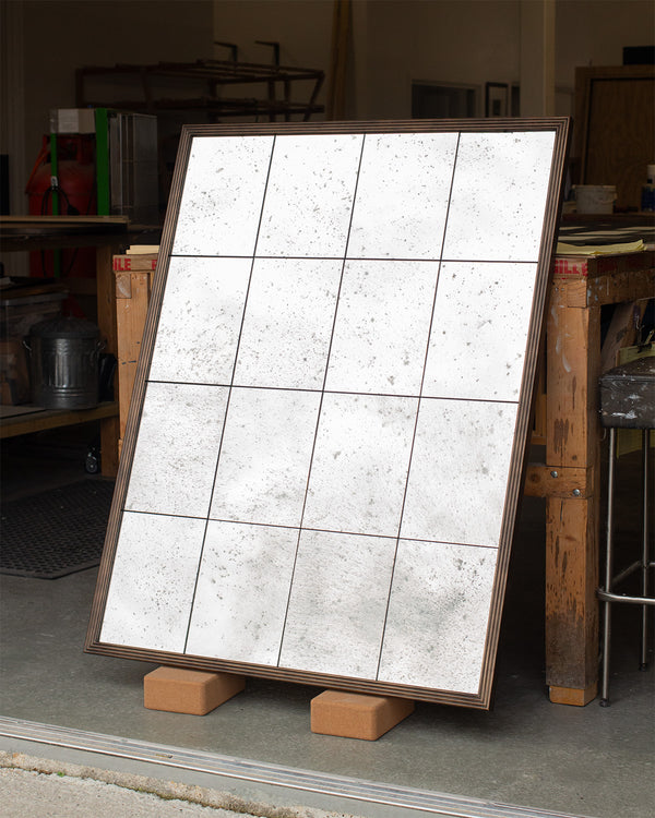 Venetian Panelled Mirror with Reeded Frame