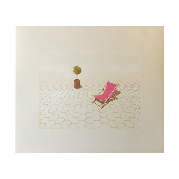 Philip Solly - Study of a Deck Chair and Potted Plant