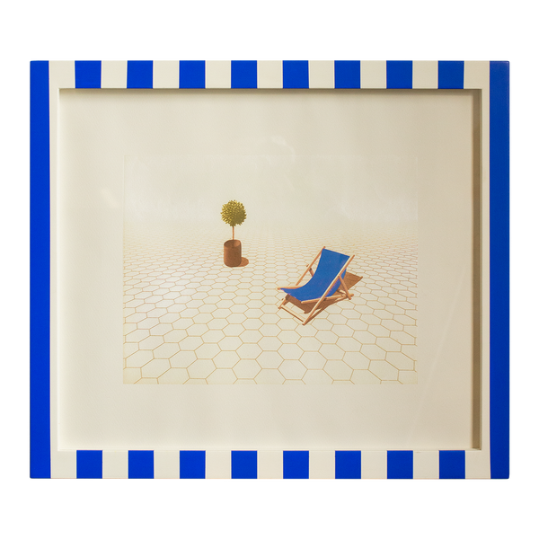 Philip Solly - Study of a Deck Chair and Potted Plant