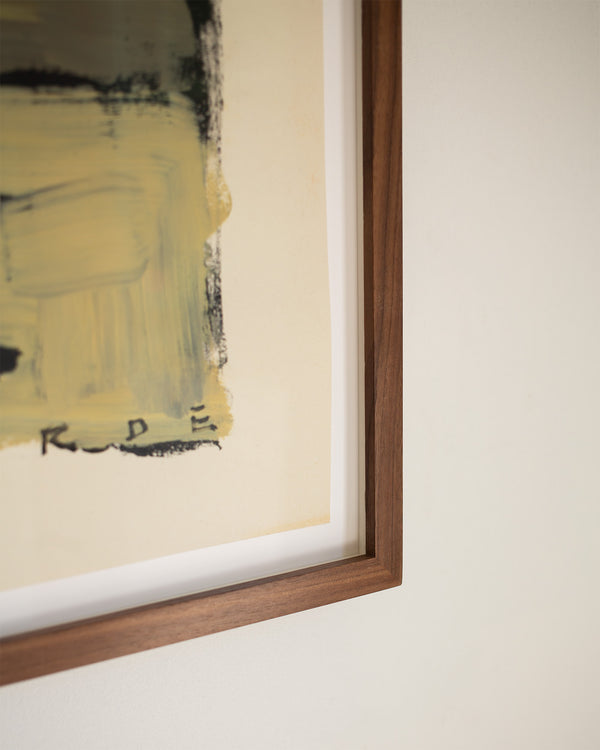 Romy Elliott Painting in an American Walnut Frame