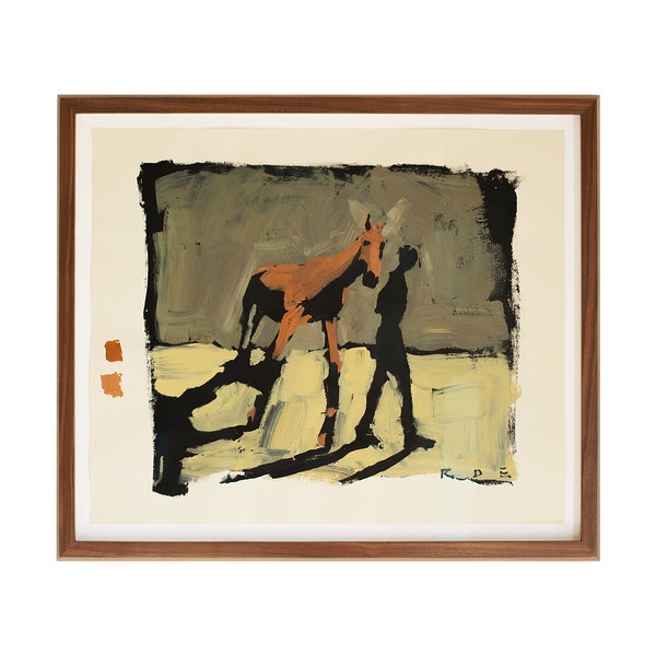 Romy Elliott Painting in an American Walnut Frame