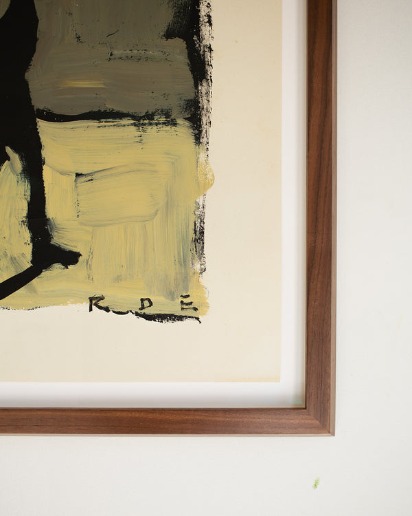 Romy Elliott Painting in an American Walnut Frame