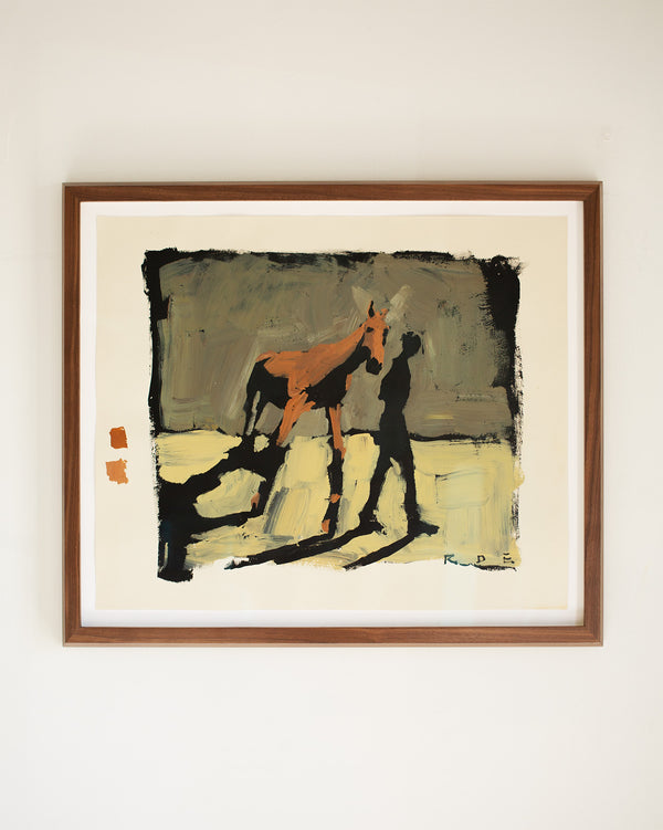 Romy Elliott Painting in an American Walnut Frame